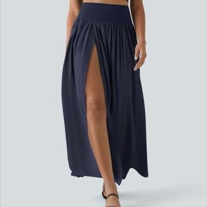 HALARA Deep Blue Maxi Skirt NWOT